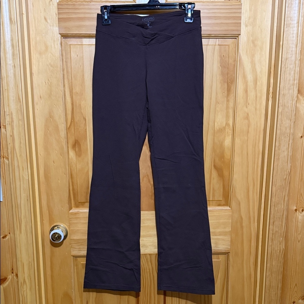 Athleta Brown Flared Leggings, Size Small.